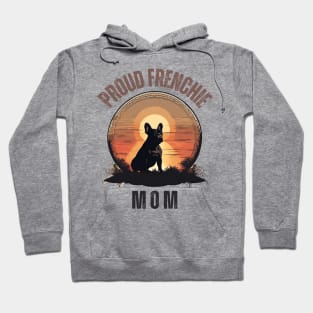 Vintage Sunset Proud Frenchie Mom Hoodie